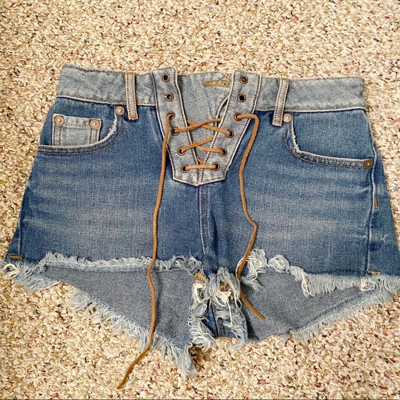 House of Harlow 1960 Pants - House of Harlow Lace Up Shorts